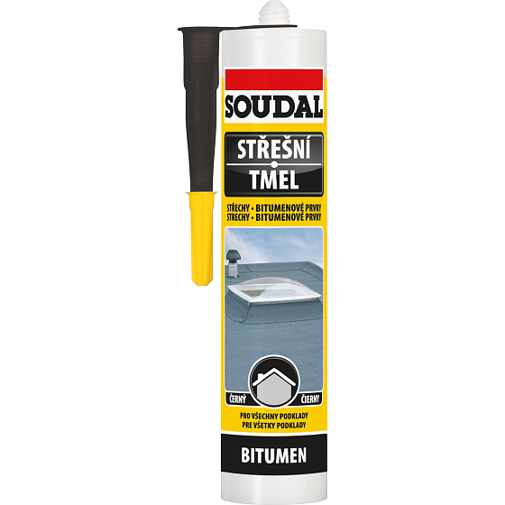 Soudal roof bitumen sealant, black, 300 ml