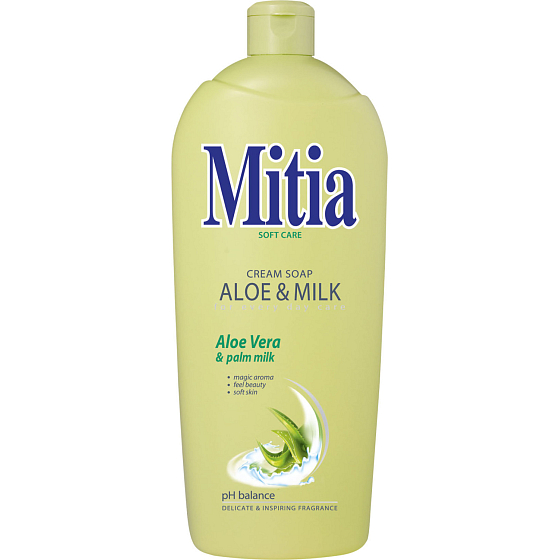 Mitia Aloe & Milk liquid soap, refill, 1 l