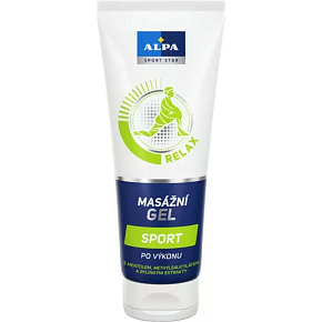Alpa Sport Star Relax Sport After Exercise Massage Gel with Menthol, Methyl Salicylate and Herbal Extracts 210 ml