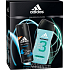 Adidas Cool & Dry Fresh antiperspirant deodorant spray 150 ml + Extra Fresh 3 in 1 shower gel for body, hair and face for men 250 ml, cosmetic set