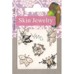 Diva & Nice Skin Jewelry Self-adhesive body decals various motifs 1 sheet