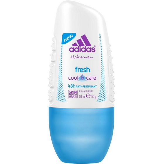 Adidas Cool & Care 48h Fresh ball antiperspirant deodorant roll-on for women 50 ml