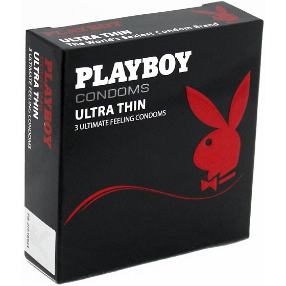 Playboy Ultra Thin condom made of natural latex 3 pieces