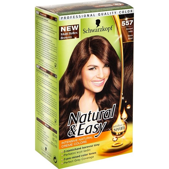 Schwarzkopf Natural & Easy hair color 557 Bronze brown