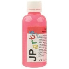 JP arts Paint for textiles on light materials glowing in the dark neon red 50 g