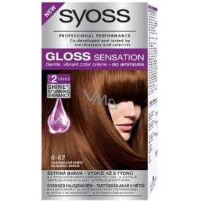 Syoss Gloss Sensation Gentle hair color without ammonia 6-67 Caramel brown 115 ml