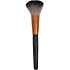 Cosmetic brush with synthetic bristles for powder straight black-copper 18,5 cm 30450