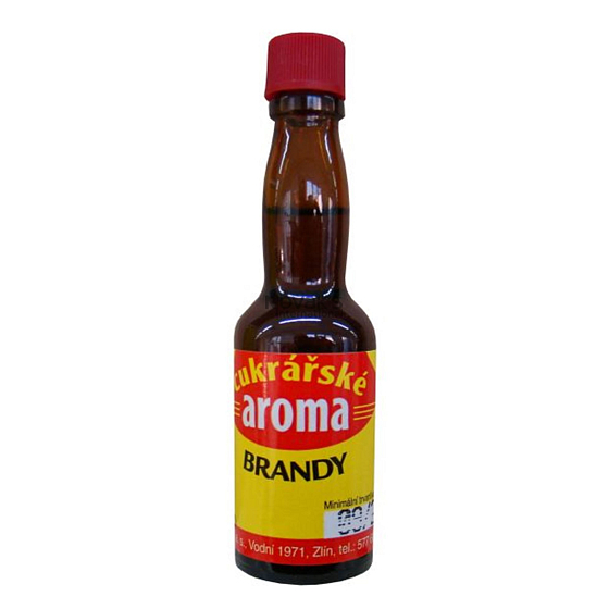Aroma Brandy Alcohol Flavoring for Pastries, Beverages, Ice Cream, and Confectionery Products 20 ml