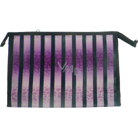Case Purple-black stripes 27 x 18 x 7 cm 70270