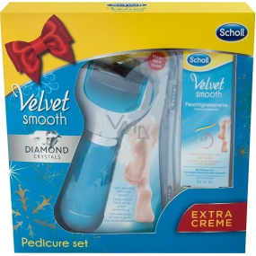 Scholl Velvet Smooth Electric Foot File + Essential Smooth Moisturizing Day Cream 60 ml