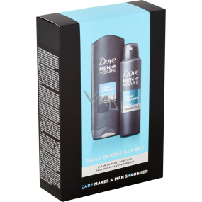 Dove Men + Care Clean Comfort shower gel 250 ml + antiperspirant spray 150 ml, cosmetic set