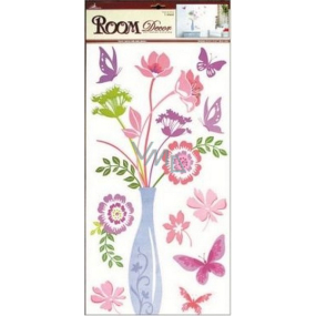 Wall stickers Vase with flowers 60 x 32 cm