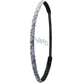 Ivybands Anti-slip headband metallic sequins, unisex, 1 cm