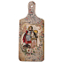 Bohemia Gifts Decorative cutting board Retro girl and cat 28 x 12 cm