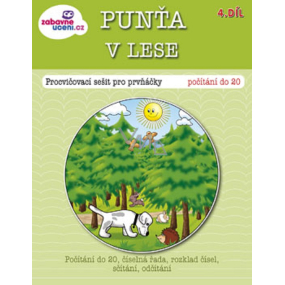 Ditipo Punťa in the forest exercise book for first-graders 16 pages 215 x 275 mm