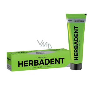 Herbadent Original Homeo herbal toothpaste with ginseng, without fluoride and menthol 100 g