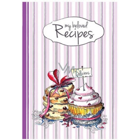 Ditipo My beloved recipes recipe book, painted cakes 17 x 24 cm