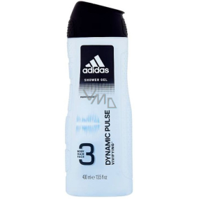 Adidas Dynamic Pulse 3 in 1 shower gel for body and hair for men 400 ml