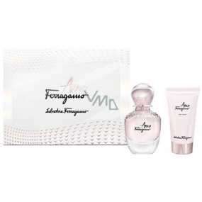 Salvatore Ferragamo Amo Ferragamo perfumed water for women 30 ml + body lotion 30 ml, gift set