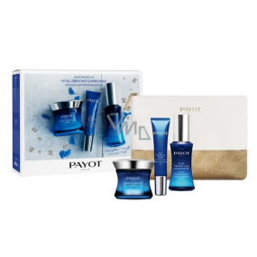 Payot Blue Techni Liss Jour Smoothing Chronoactive Cream 50 ml + Regard Smoothing Chronoactive Gel 15 ml + Concentrate Filling Chronoactive Serum 30 ml, + toiletry bag, cosmetic set