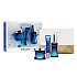 Payot Blue Techni Liss Jour Smoothing Chronoactive Cream 50 ml + Regard Smoothing Chronoactive Gel 15 ml + Concentrate Filling Chronoactive Serum 30 ml, + toiletry bag, cosmetic set
