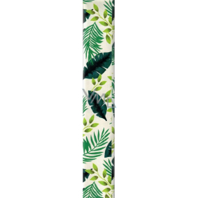 Ditipo Gift wrapping paper 70 x 200 cm white with green leaves