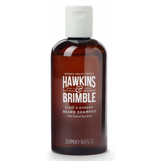 Hawkins & Brimble Men's Beard Shampoo with Pro-Vitamin B5 and a Subtle Scent of Ginseng and Elemi 50 ml