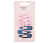 Richstar Accessories Glitter clips 5 cm 6 pieces