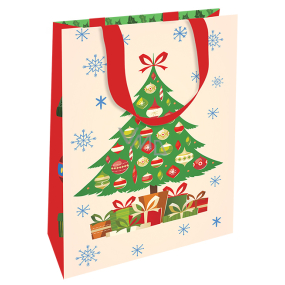 Nekupto Gift paper bag luxury 11 x 18 cm Christmas tree WLFS 1990