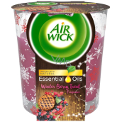 Air Wick Essential Oils Merry Berry - The smell of winter fruit candle in a glass 105 g