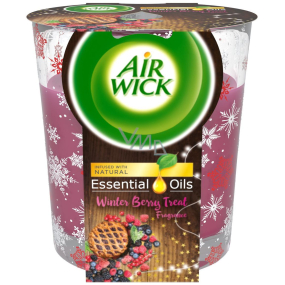 Air Wick Essential Oils Merry Berry - The smell of winter fruit candle in a glass 105 g