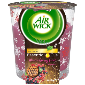 Air Wick Essential Oils Merry Berry - Winter Fruit Scented Glass Candle 105 g
