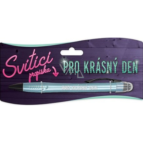 Nekupto Glowing pen with print For a beautiful day, touch tool controller 15 cm