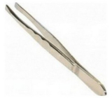 Dup Tweezers nickel angled 914221 1 piece