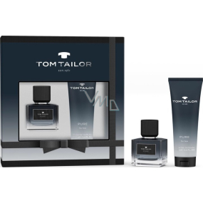 Tom Tailor Pure for Him eau de toilette for men 30 ml + shower gel 100 ml, gift set for men