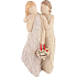 Arora Design Best friends sculpture of two girls resin figurine 17 cm