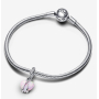 Charm Sterling silver 925 Opalising heart pendant for mom, love bracelet pendant