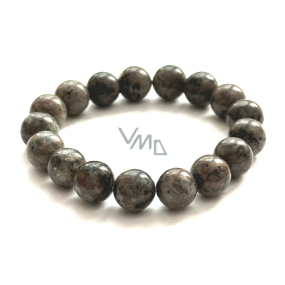Yooperlit bracelet elastic natural stone, ball 12 mm / 16 - 17cm, stone of truth
