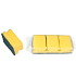 Spokar Sponge for dishes, profiled, 78 × 60 × 45 mm, package 3 pieces