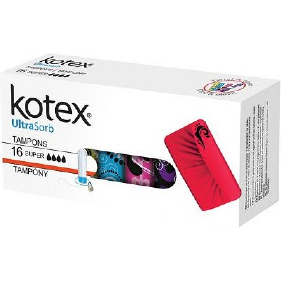 Kotex Ultra Sorb Super Tampons 16 Pieces