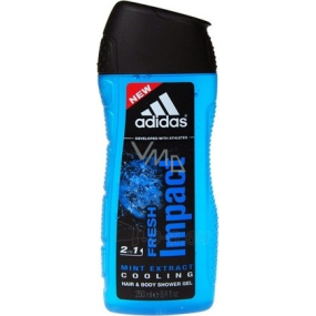 Adidas Fresh Impact 2in1 shower gel for body hair for 250 ml - VMD drogerie