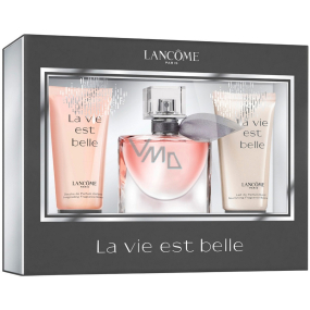 Lancome La Vie Est Belle perfumed water 30 ml + body lotion 50 ml + shower gel 50 ml, gift set