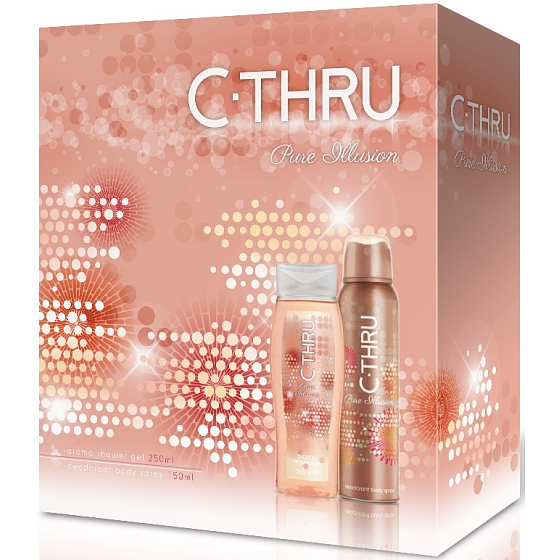 C-Thru Pure Illusion deodorant spray for women 150 ml + shower gel 250 ml, gift set