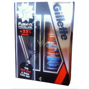 Gillette Fusion ProGlide Manual shaver + spare head 1 piece + Fusion Hydrating shaving gel 75 ml, cosmetic set, for men