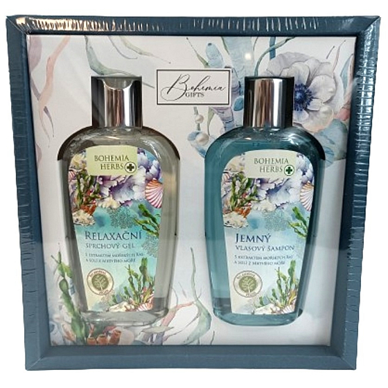 Bohemia Gifts Dead Sea relaxing shower gel 250 ml + gentle hair shampoo 250 ml, cosmetic set