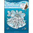 Sticker bell with a silver contour on walls, windows, mirrors, tiles and other smooth surfaces 24 x18 cm