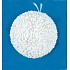 Flask with white balls for hanging 10 cm