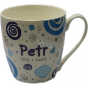 Nekupto Twister mug named Peter blue 0.4 liter