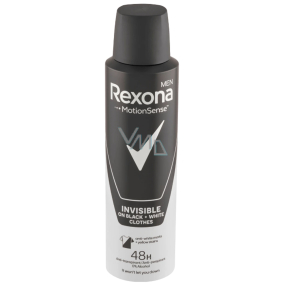 Rexona Men Invisible on Black + White Clothes antiperspirant deodorant  spray for men 150 ml - VMD parfumerie - drogerie