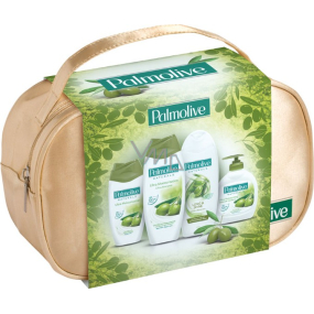Palmolive Naturals Olive Milk bath foam 500 ml + shower gel 250 ml + Long & Shine shampoo 350 ml + liquid soap 300 ml + cosmetic bag, cosmetic set